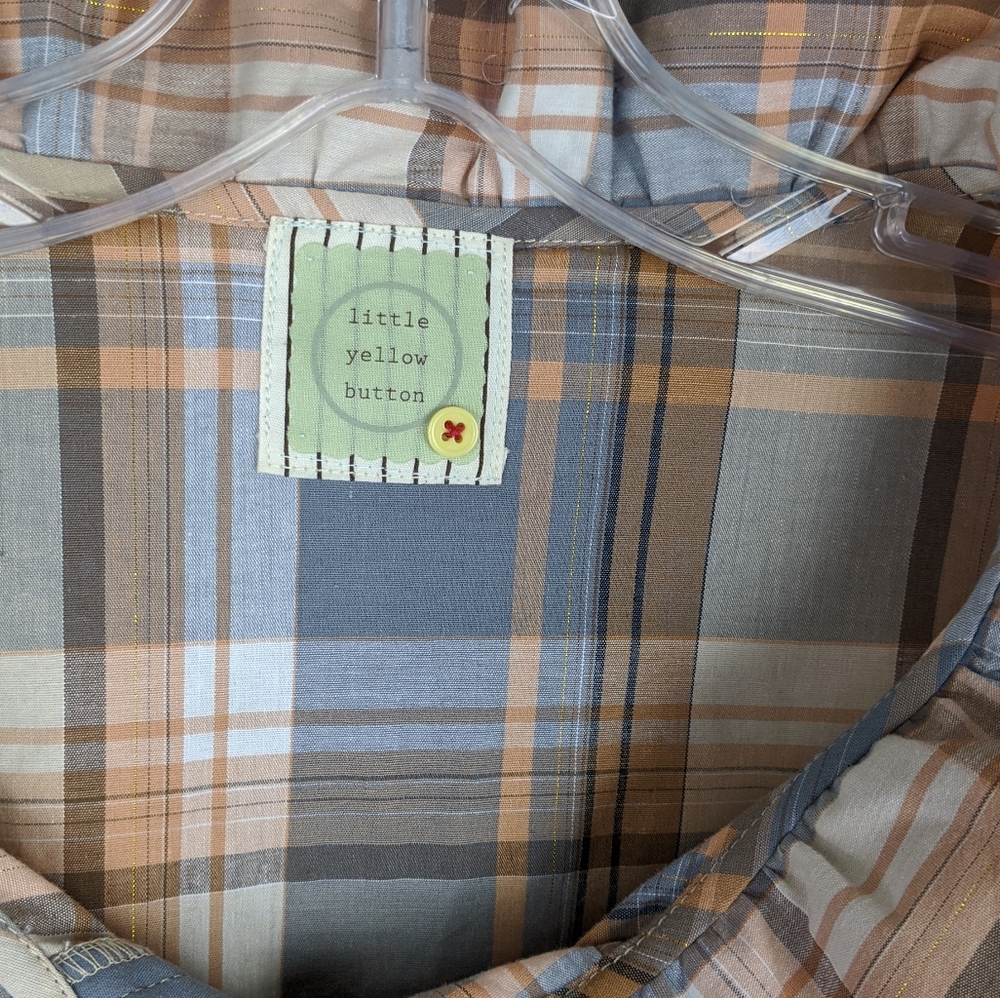 Anthropologie | Plaid Print Belted Dress-E88 - Picture 6 of 7